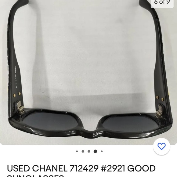 Tortoise frames with the Chanel gold hardware stamped 712429 Paris - Picture 7 of 8